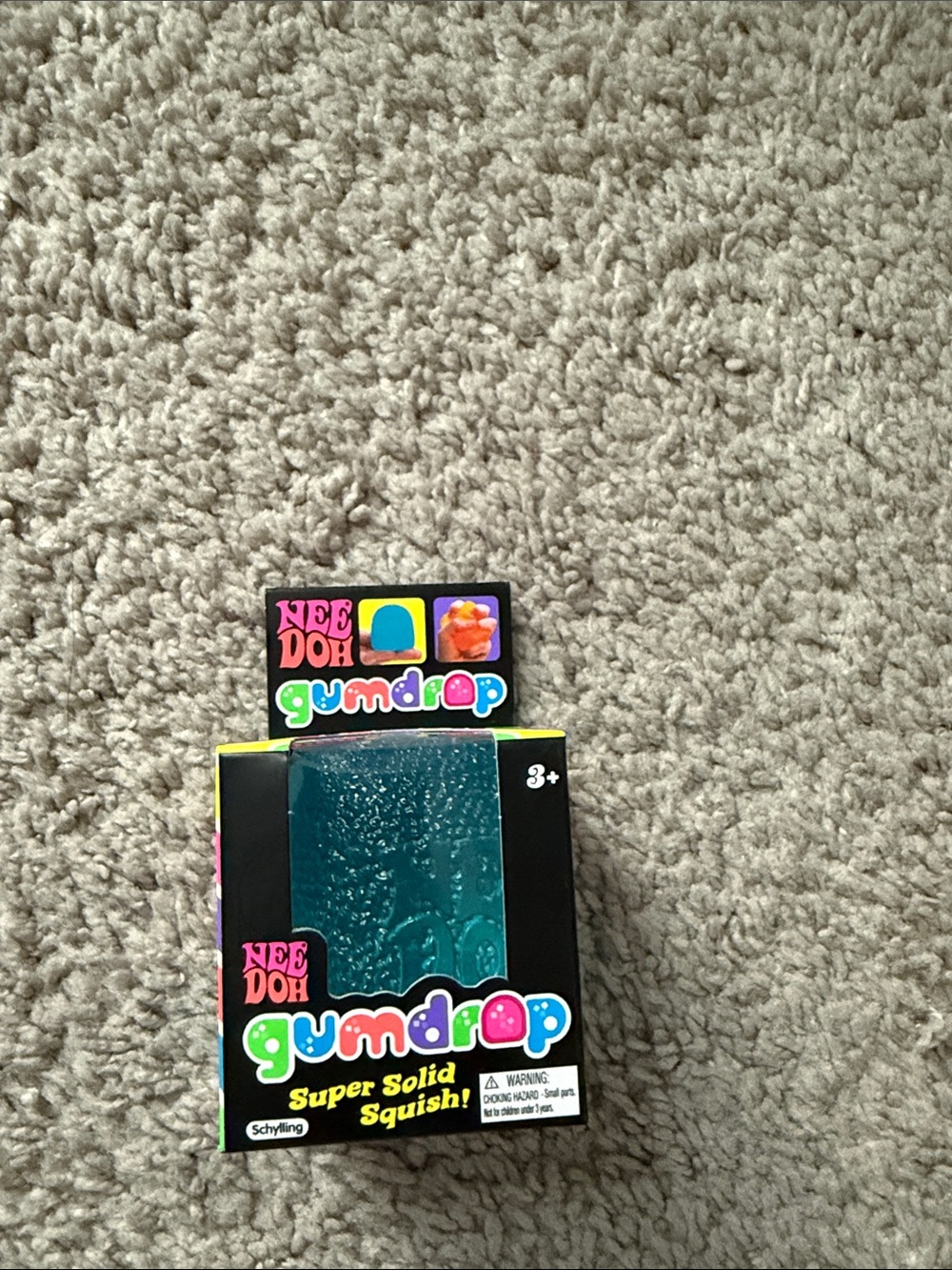 Needoh Gumdrop Super Solid Squish! Teal Kids Toy